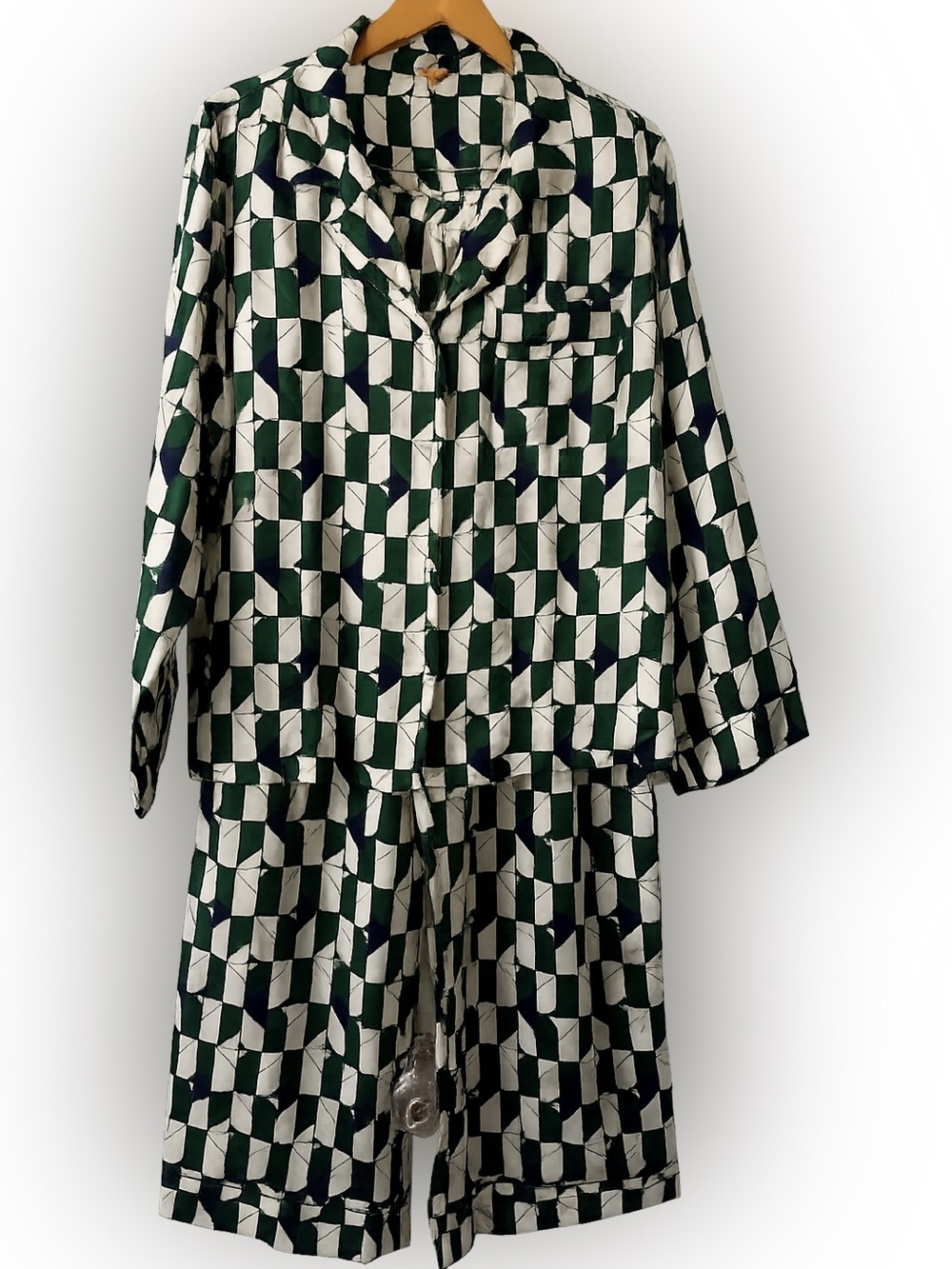 Eberjey Inez Set Long-Sleeve 100% Silk Pajama